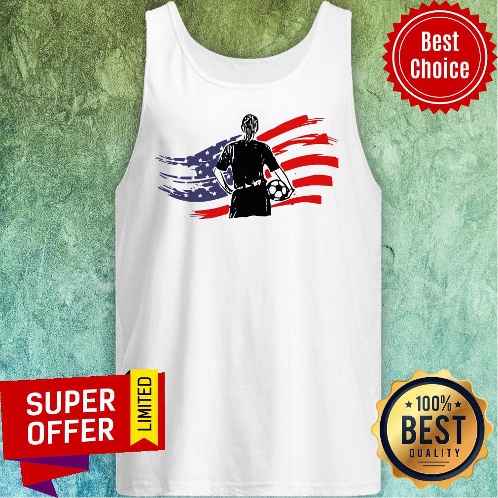 Nice American Flag Soccer Shirt