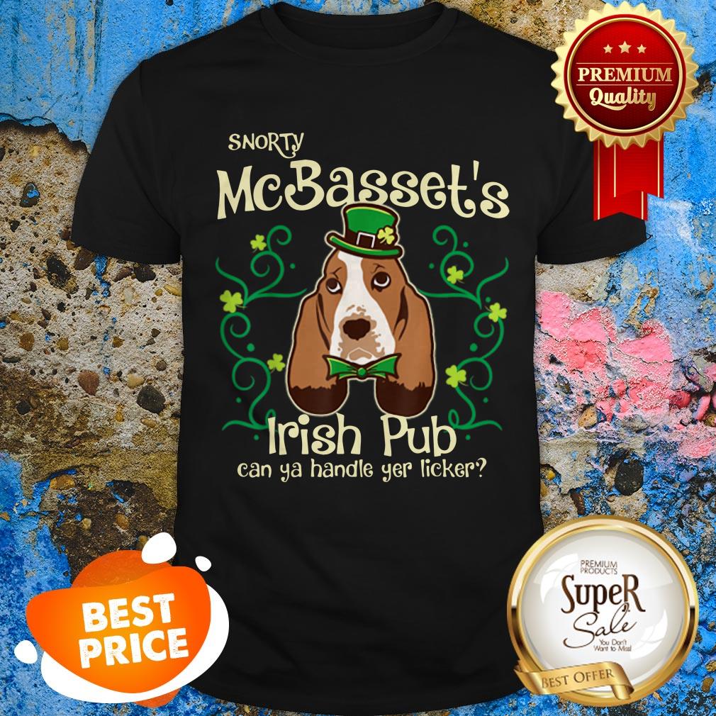 Nice Basset Hound Dog Gifts St Patricks Day Shirt