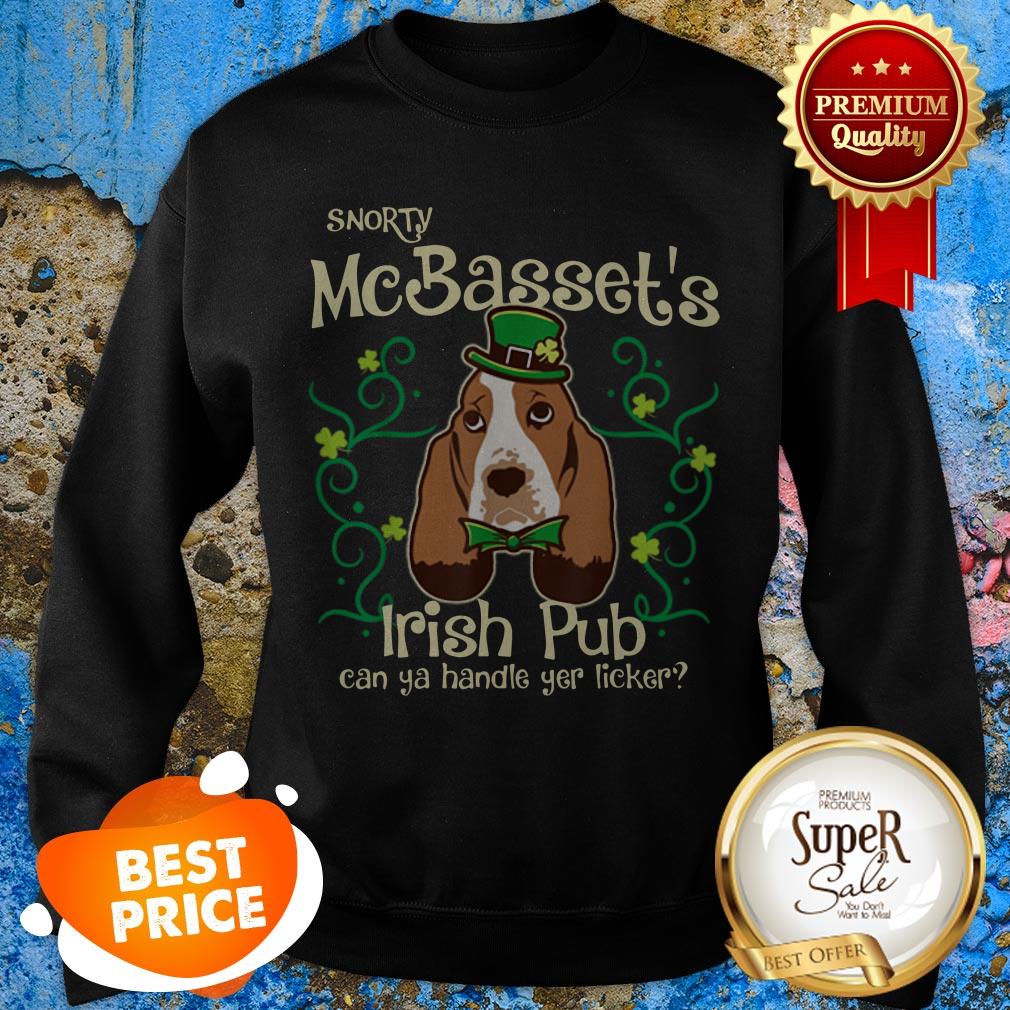 Nice Basset Hound Dog Gifts St Patricks Day Shirt