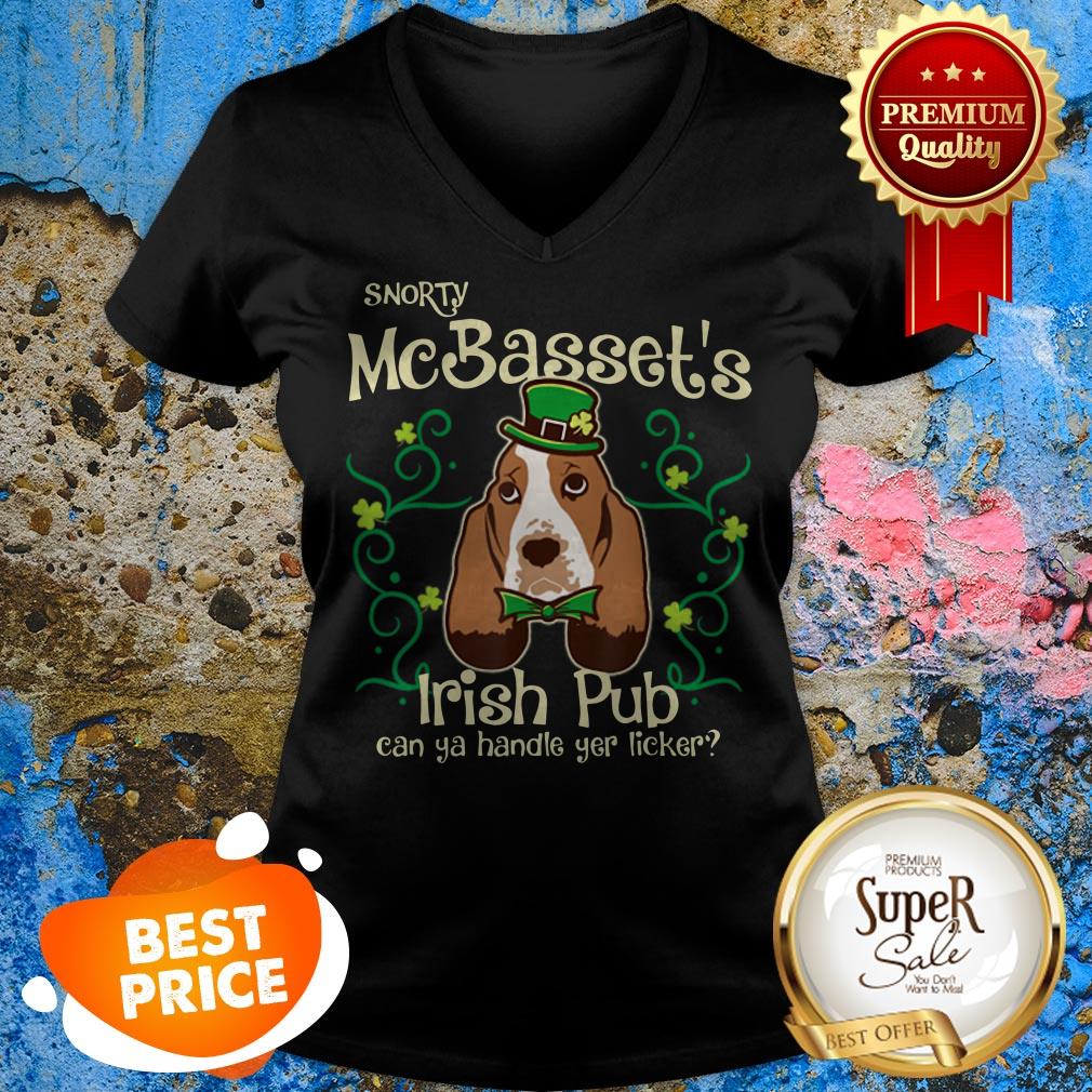 Nice Basset Hound Dog Gifts St Patricks Day Shirt