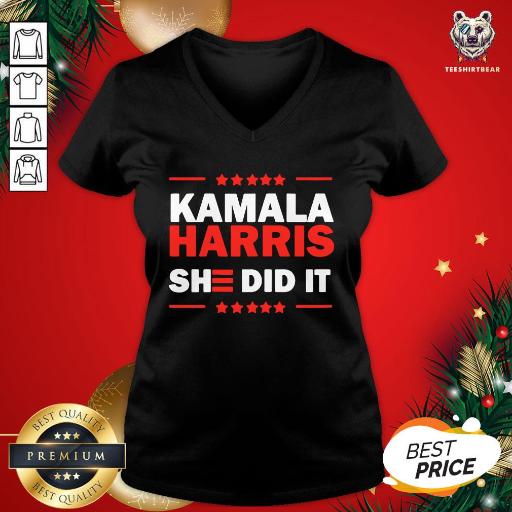 Nice Biden Harris 2020 Kamala Harris She Did It 2021 Shirt