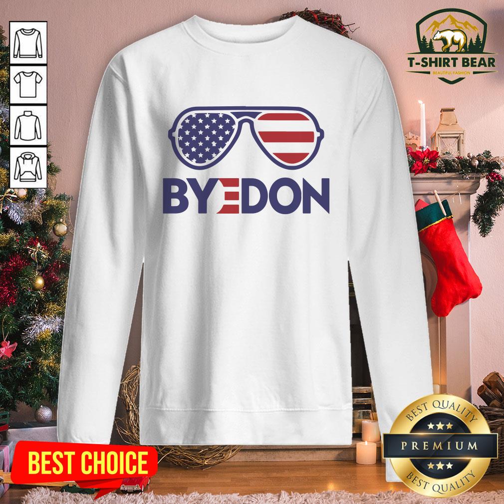Nice Byedon Funny Joe Biden Wins 2020 Election Sunglasses American Flag Shirt