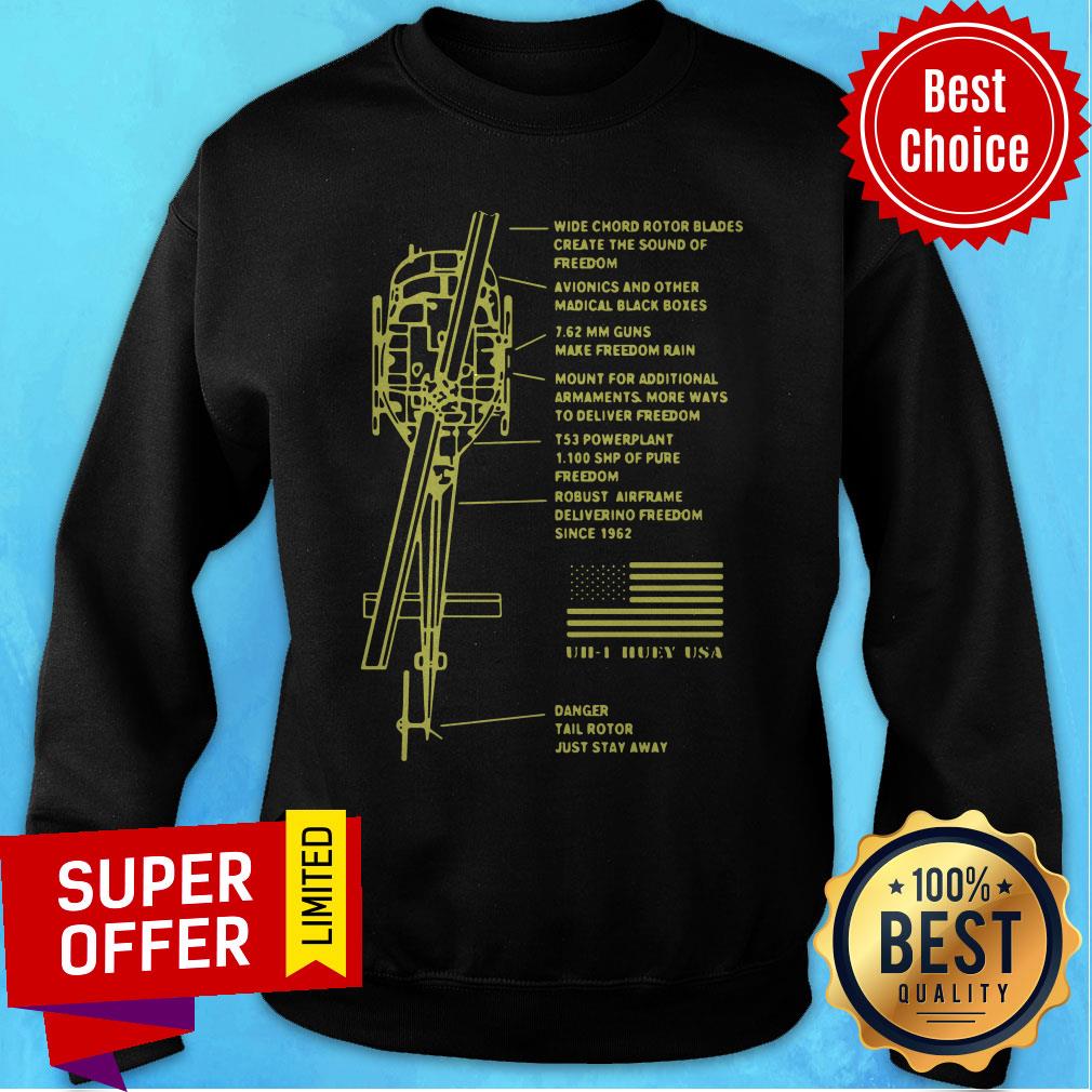 Nice Chemiscal Uh 1 Helicopter Symmetrical Shirt