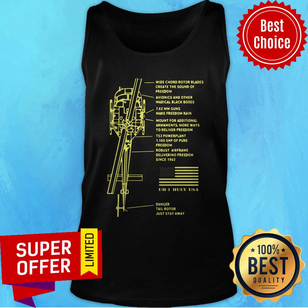 Nice Chemiscal Uh 1 Helicopter Symmetrical Shirt