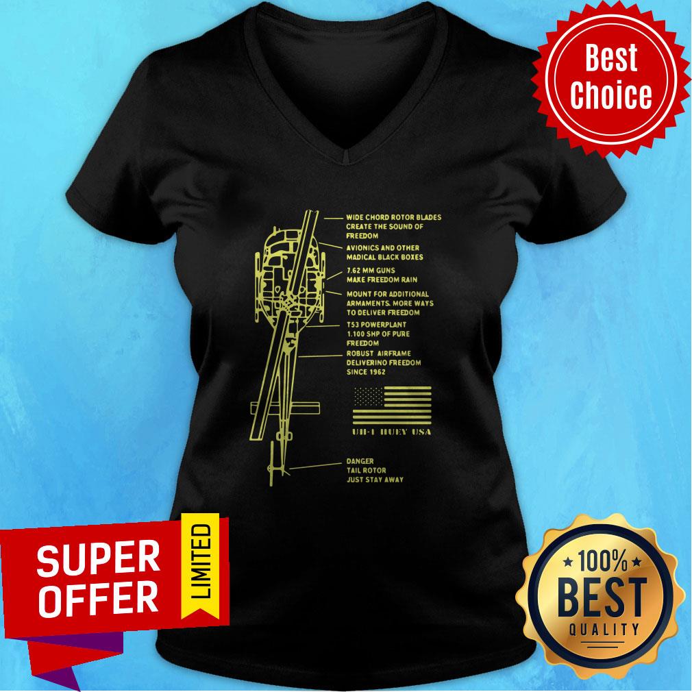 Nice Chemiscal Uh 1 Helicopter Symmetrical Shirt