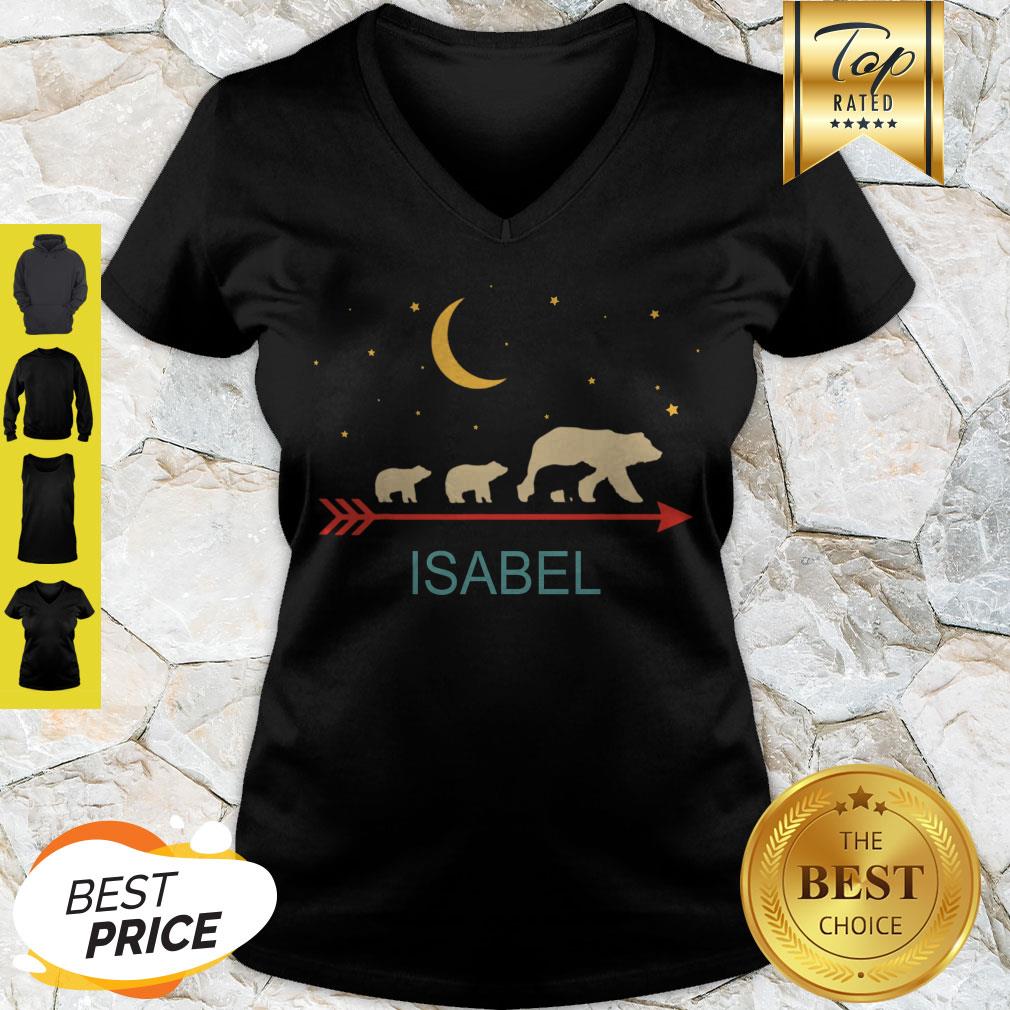 Nice Isabel Name Gift Personalized Mama Bear With 3 Cubs Shirt
