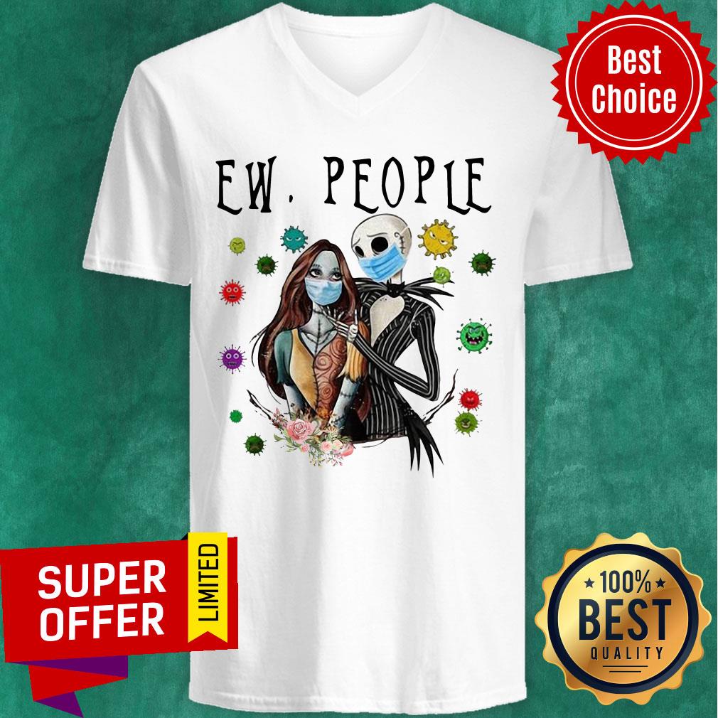 Nice Jack Skellington And Sally Mask Ew People Coronavirus Shirt