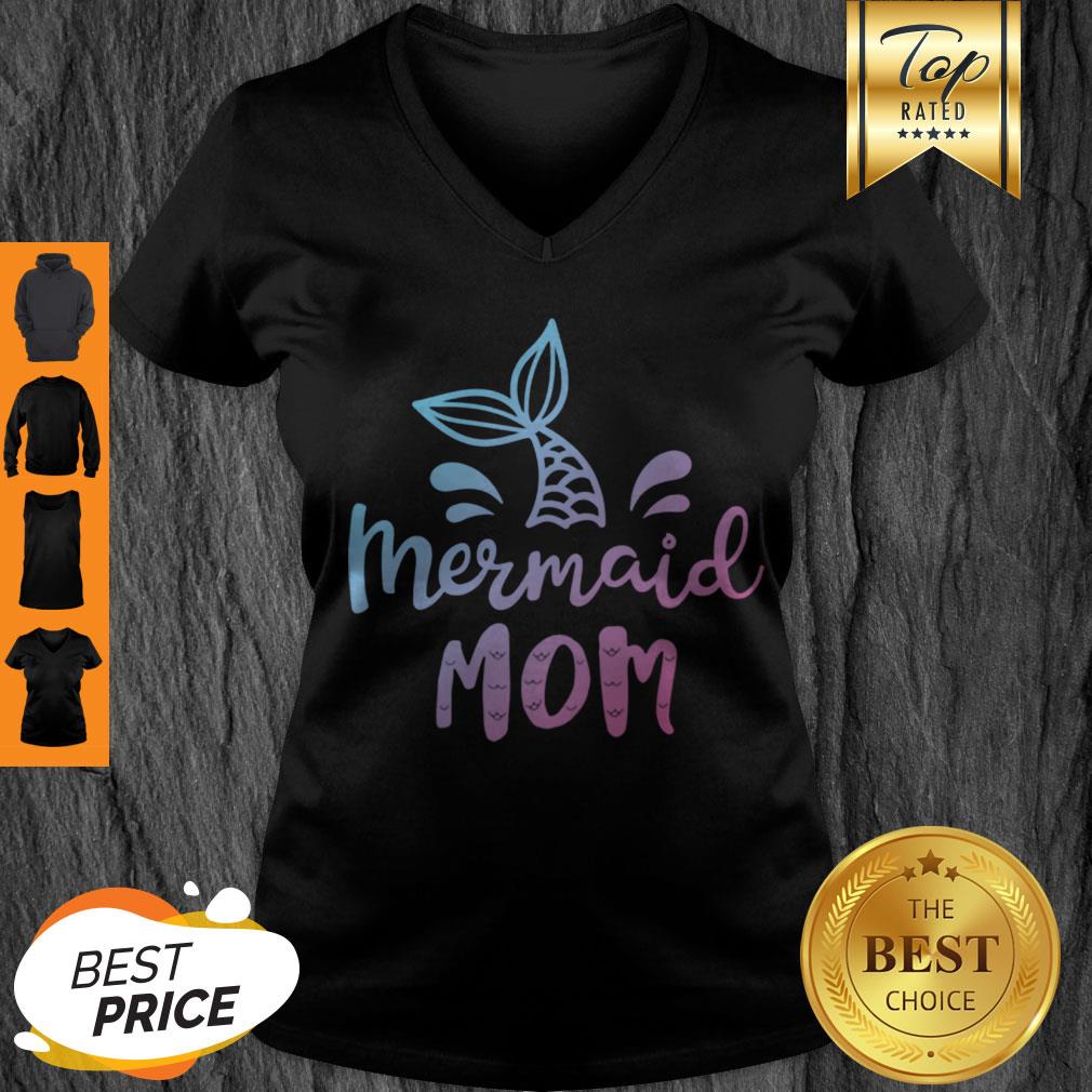 Nice Mermaid Mama Funny Women Mom Mommy Family Matching Birthday Shirt