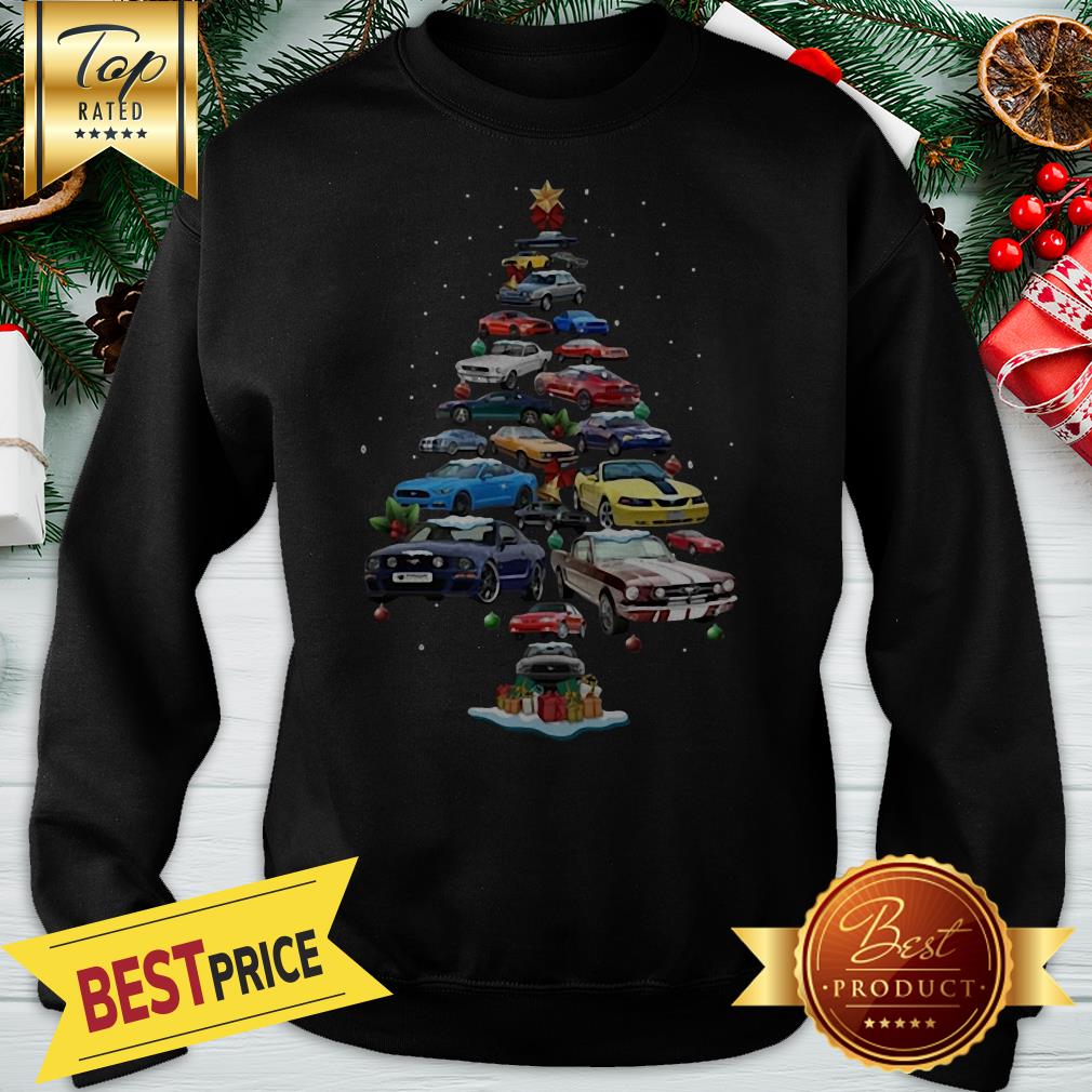 Nice Mustang Car Christmas Tree Shirt