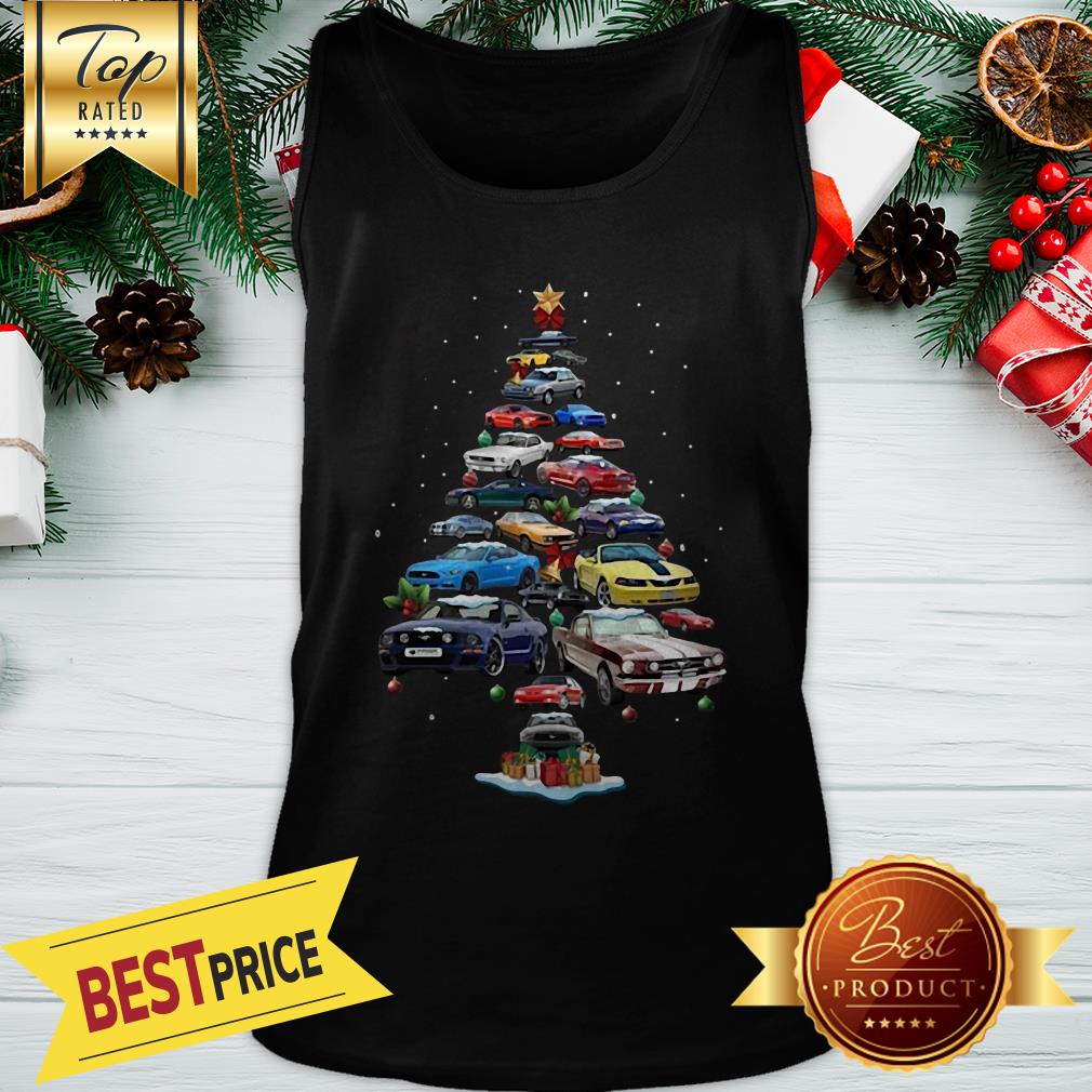 Nice Mustang Car Christmas Tree Shirt