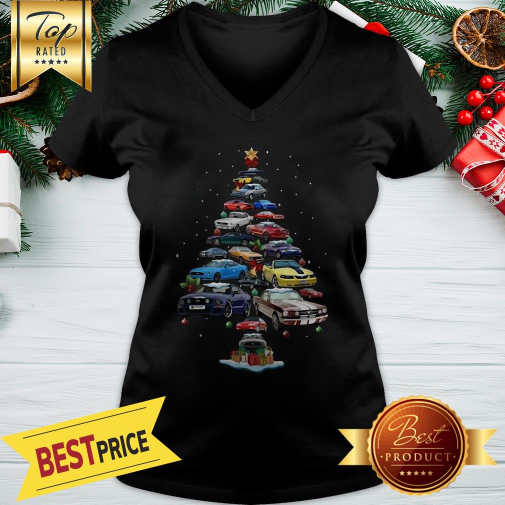 Nice Mustang Car Christmas Tree Shirt