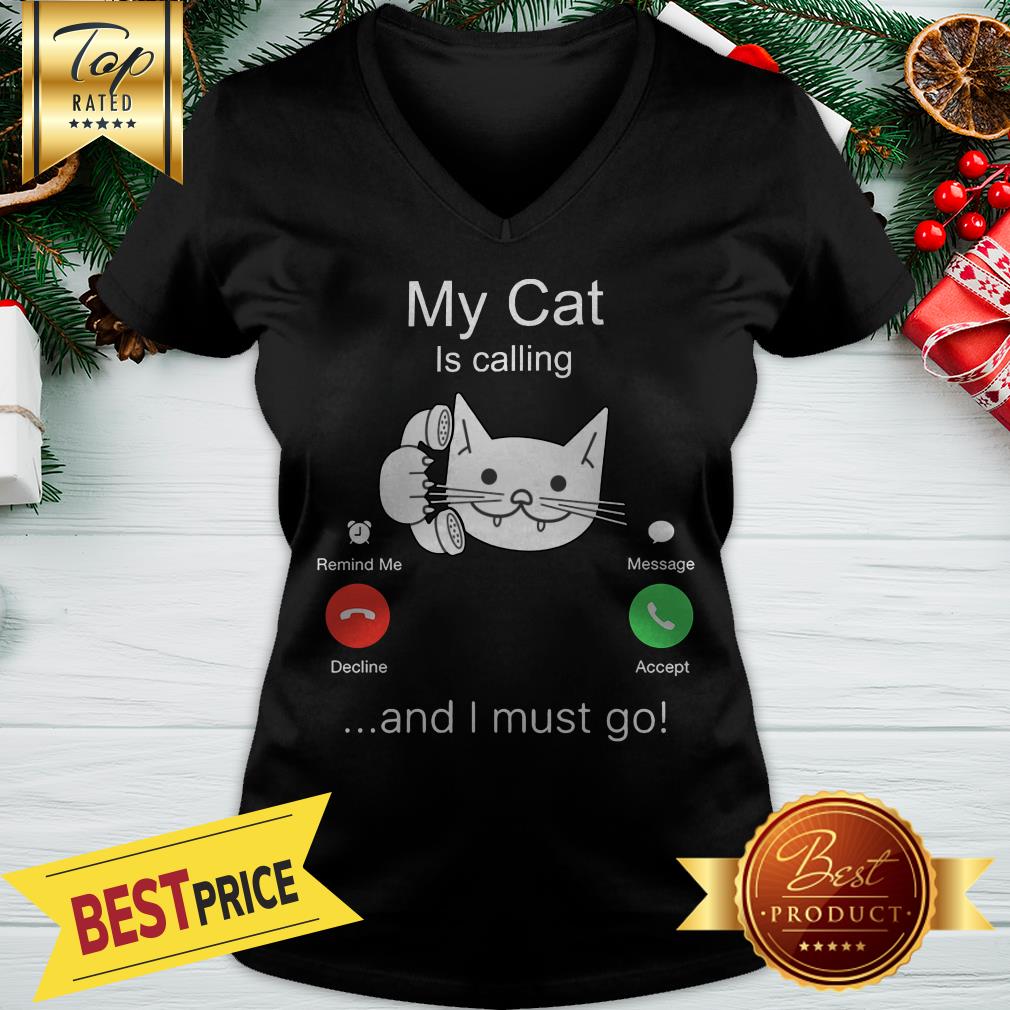 Nice My Cat Is Calling And I Must Go Shirt