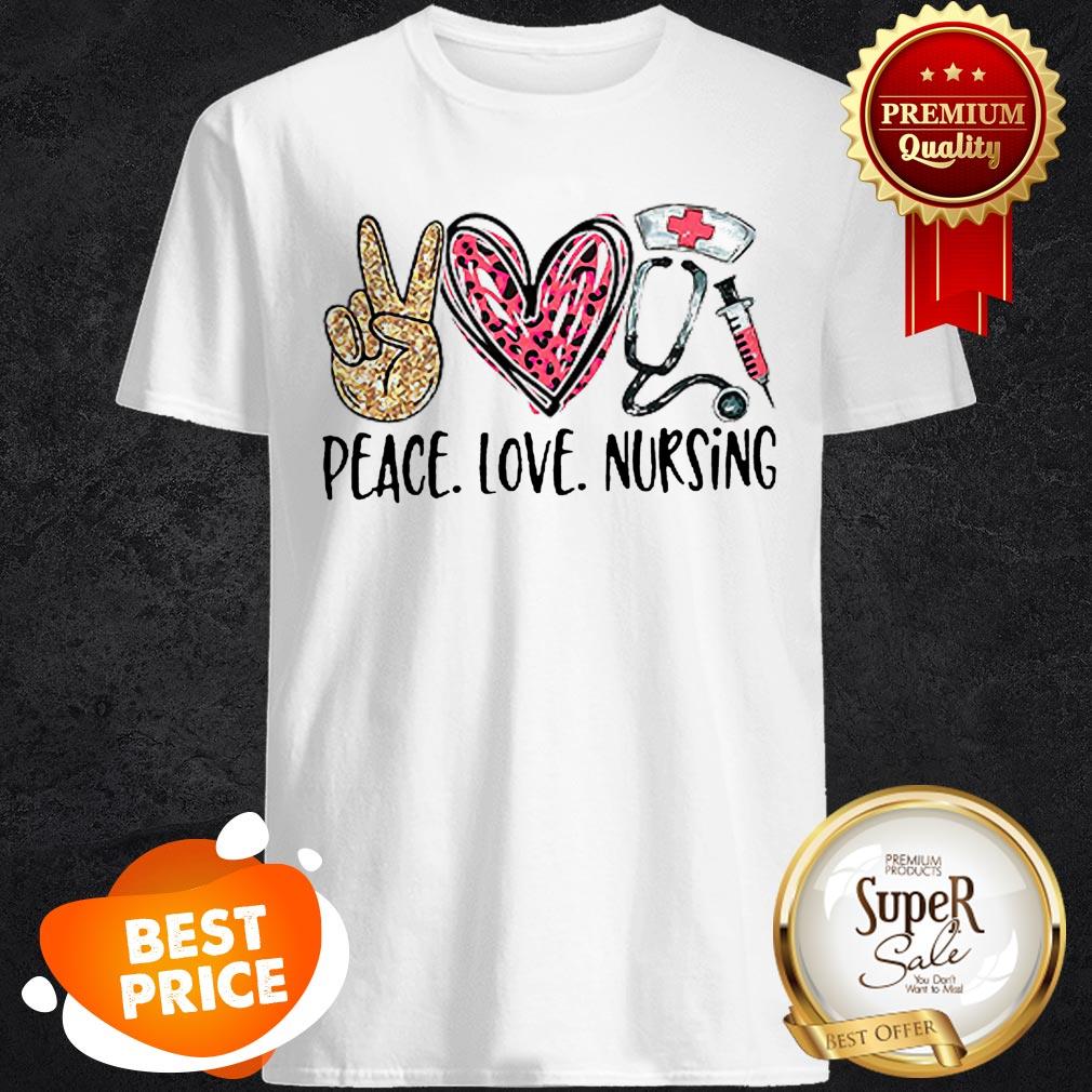 Nice Peace Love Nursing Diamond Shirt
