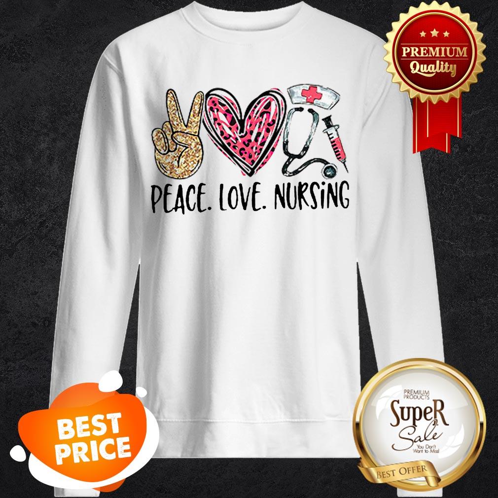 Nice Peace Love Nursing Diamond Shirt