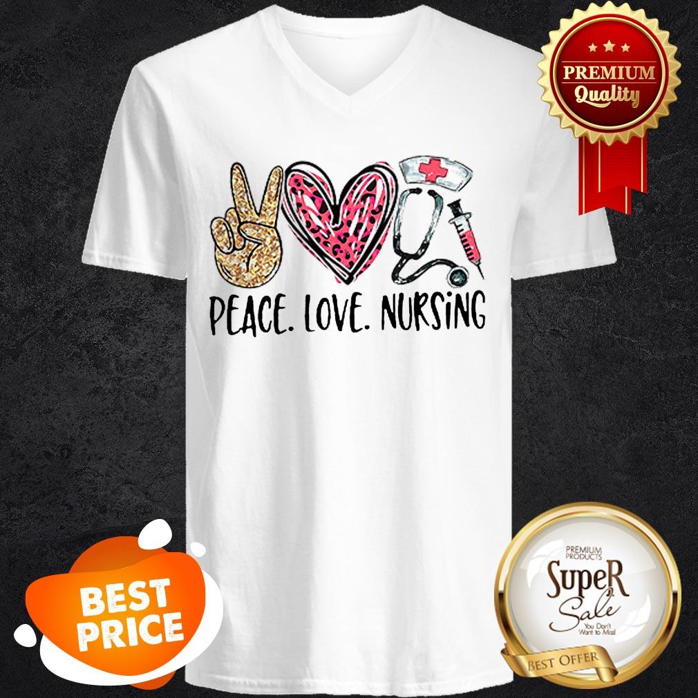 Nice Peace Love Nursing Diamond Shirt
