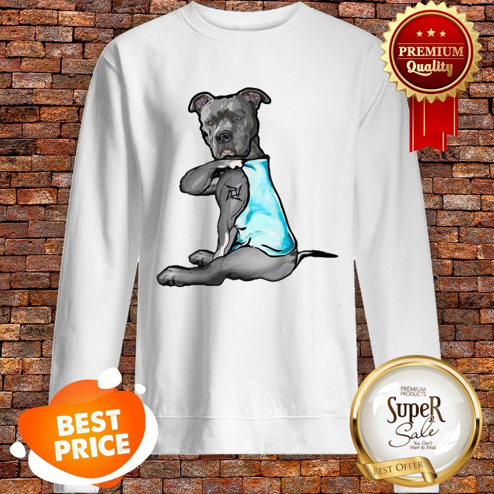 Nice Pitbull Tattoo I Love Metallica Shirt