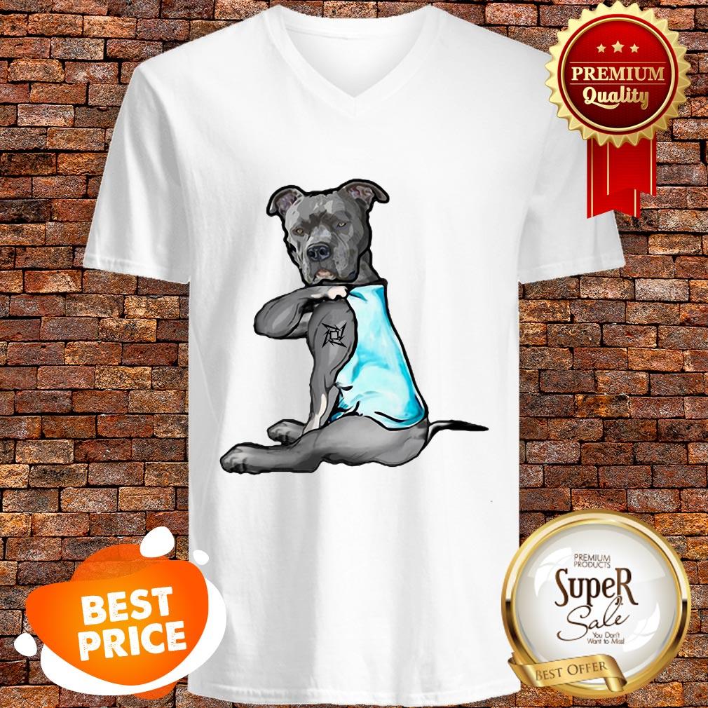 Nice Pitbull Tattoo I Love Metallica Shirt