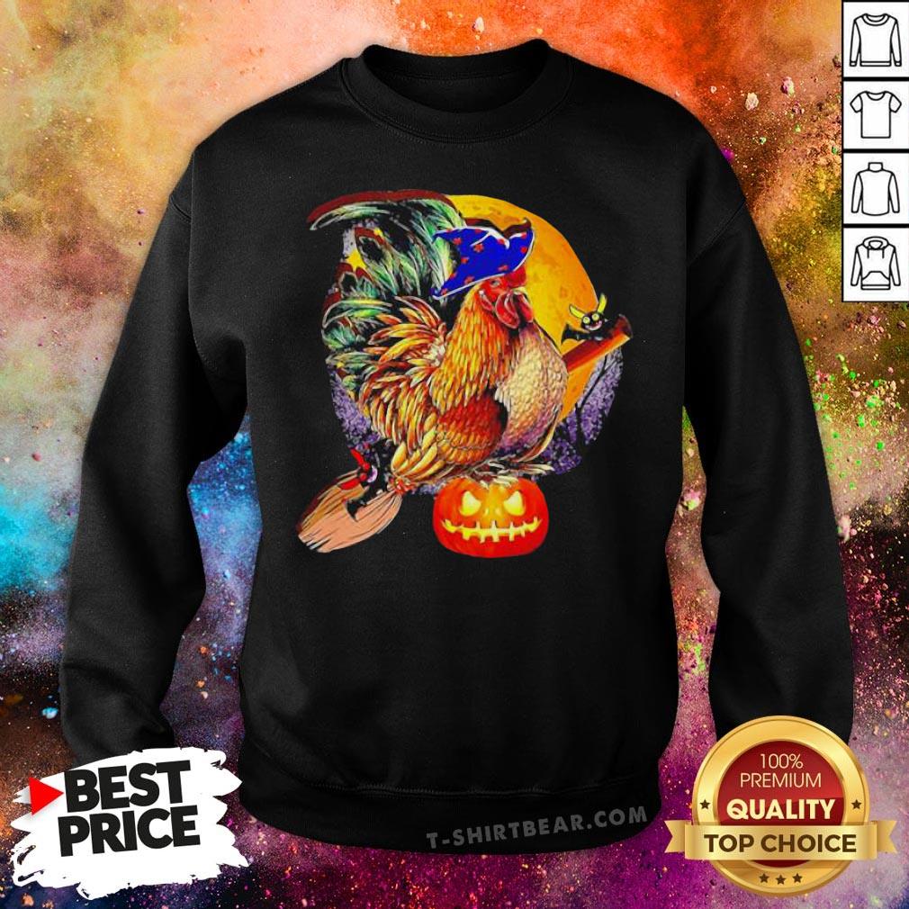 Nice Rooster Witch Happy Halloween Shirt