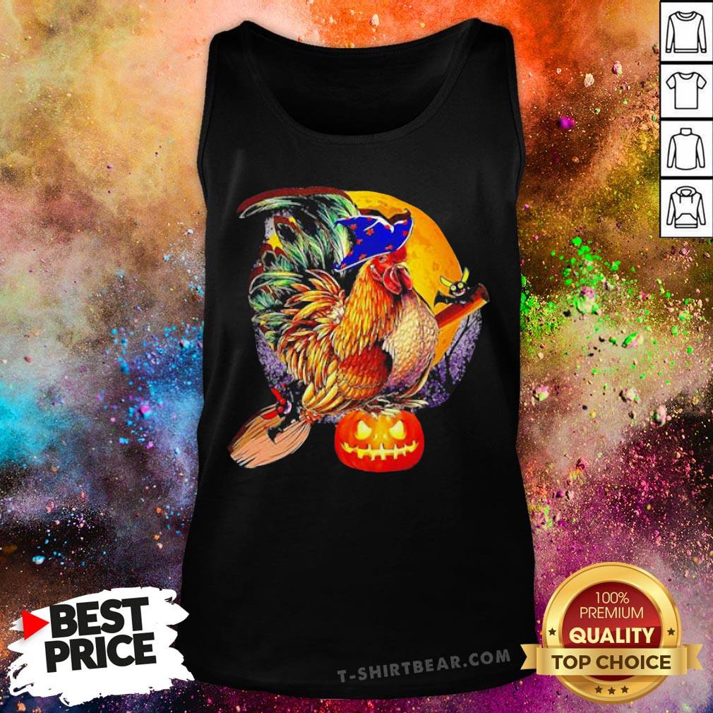 Nice Rooster Witch Happy Halloween Shirt