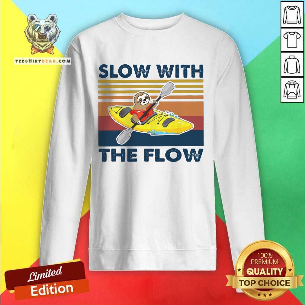 Nice Sloth Slow With The Flow Vintage Shirt