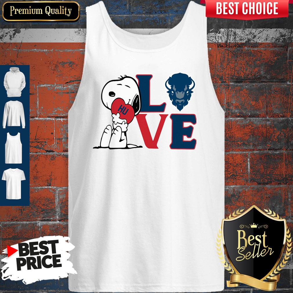 Nice Snoopy Love Hu Howard University Heart Shirt