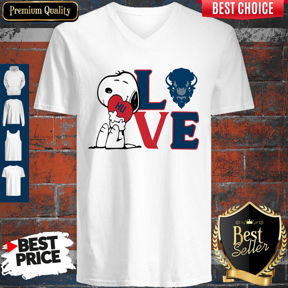 Nice Snoopy Love Hu Howard University Heart Shirt