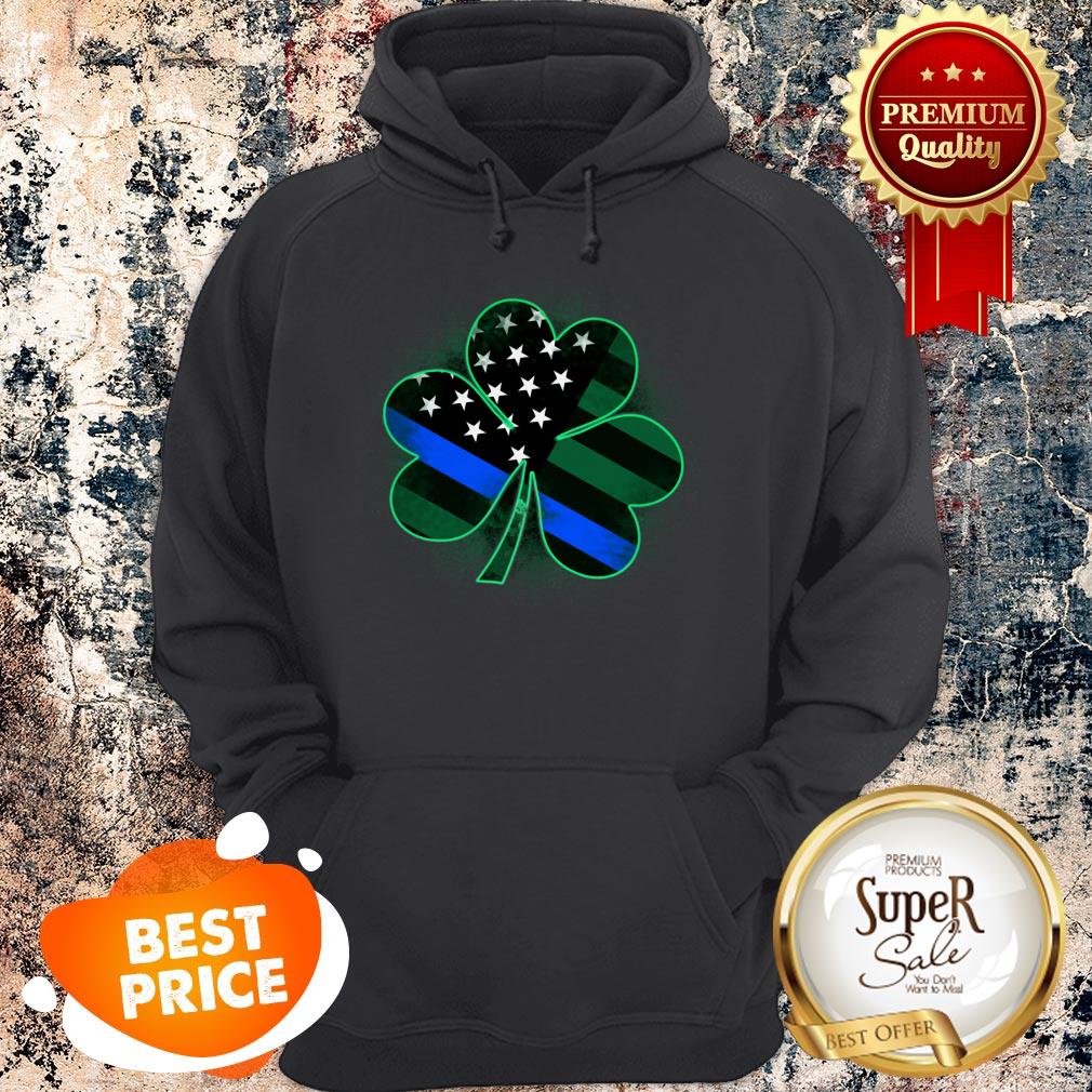 Nice Thin Blue Line St Patrick’s Day Clover Shirt