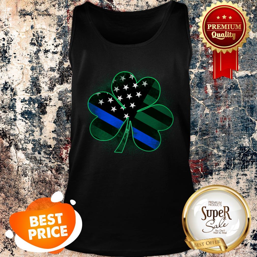 Nice Thin Blue Line St Patrick’s Day Clover Shirt