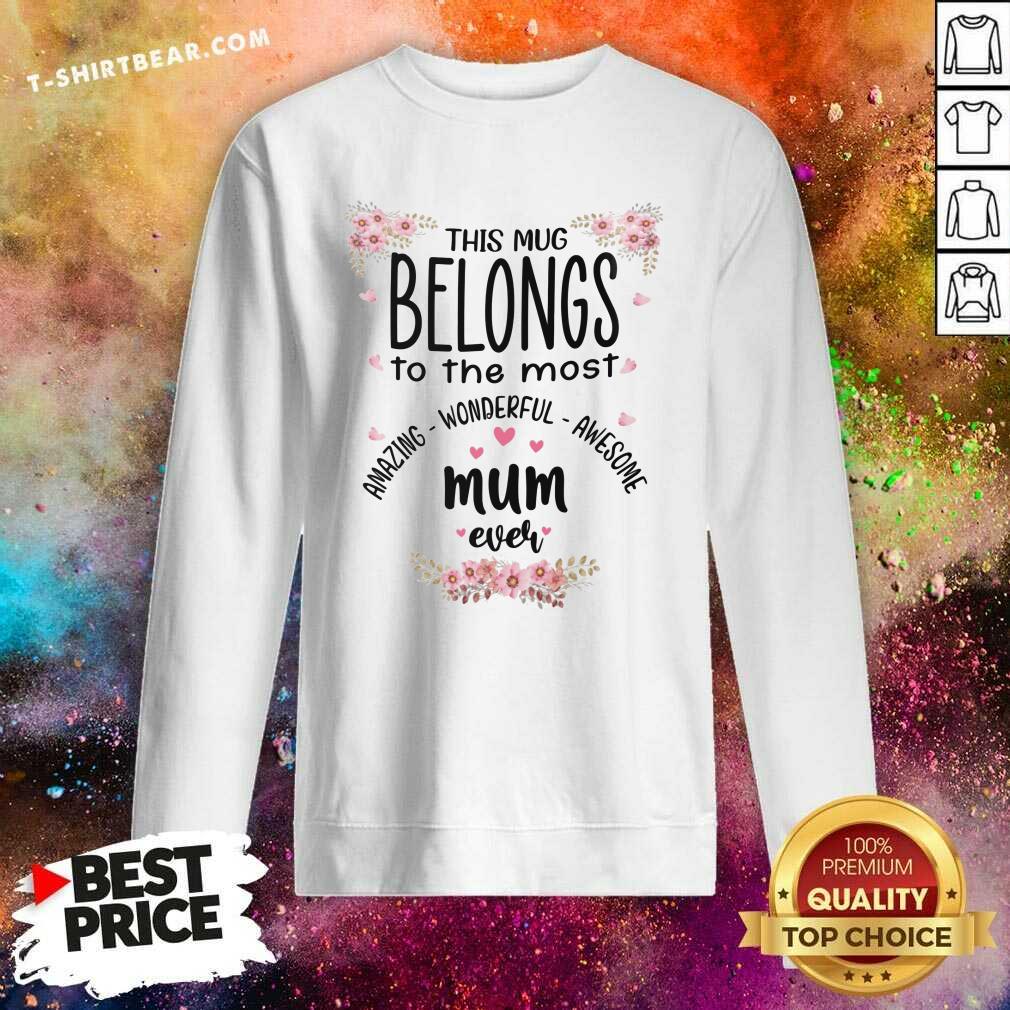 Nice This Mug Belongs To The Most Amazing Wonderful Awesome Shirt