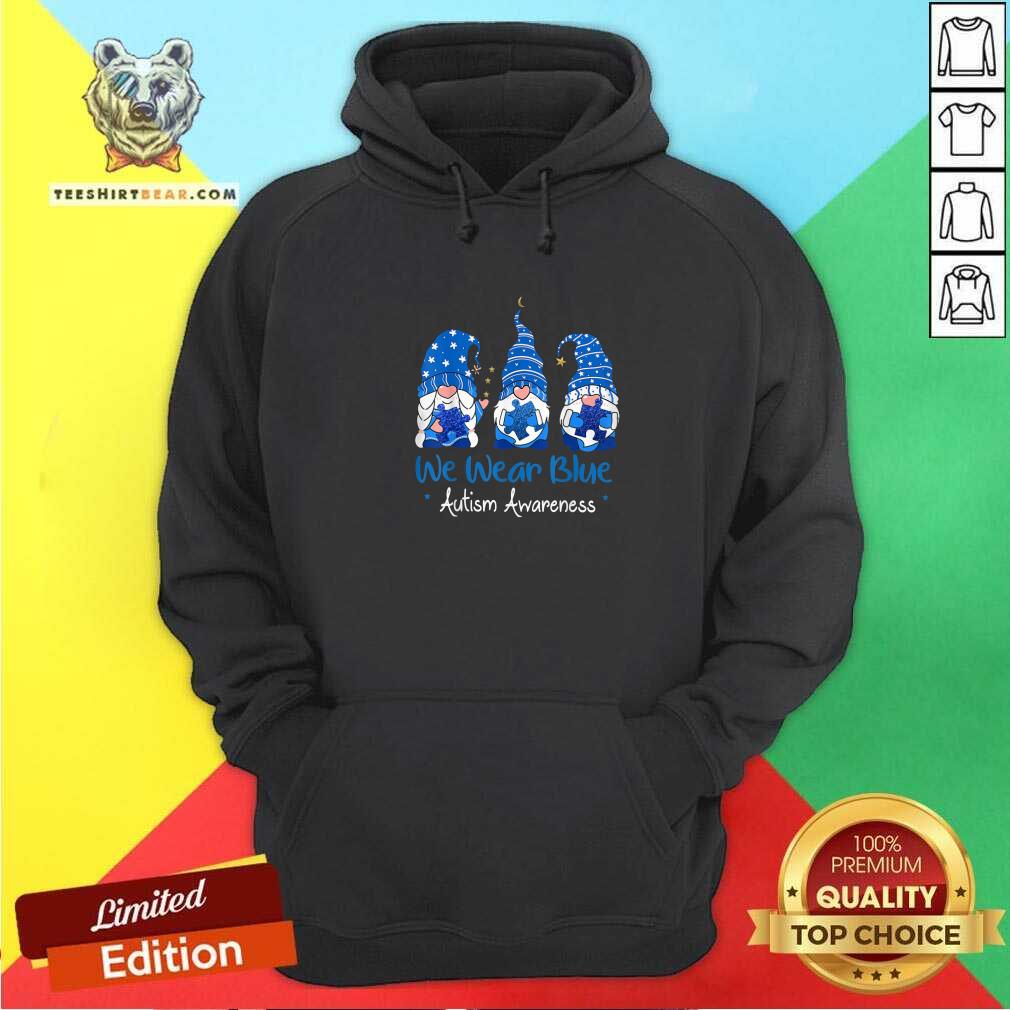 Nice Three Gnomes Holding Blue Puzzle Autism Aware Shirt