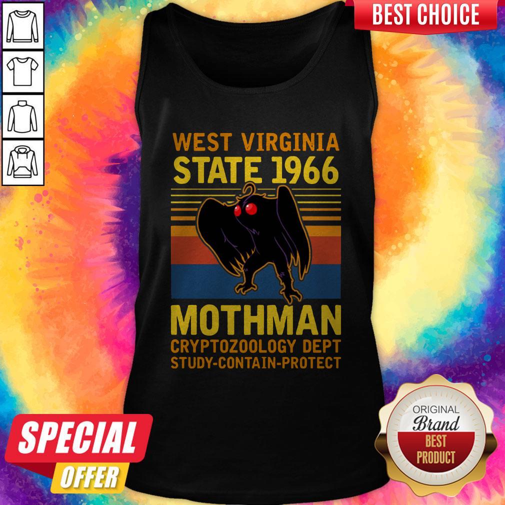 Nice West Vigina State 1966 Mothman Vintage Shirt