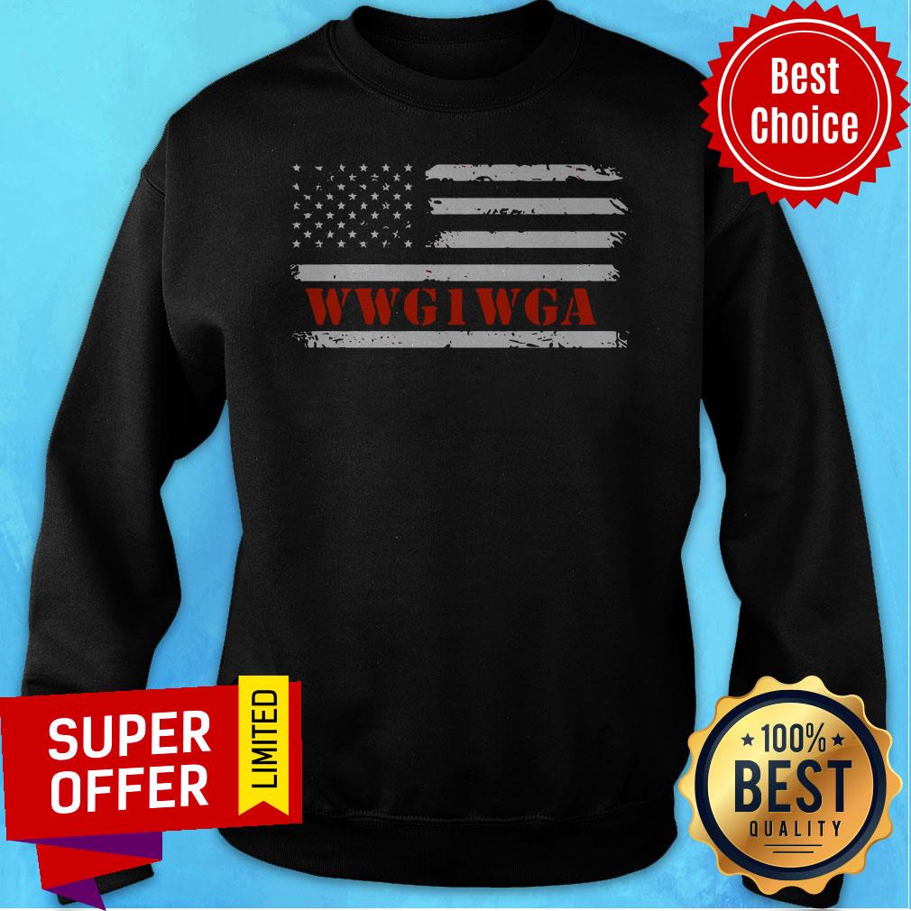 Nice WWG1WGA Maga Donald Trump Flag Shirt