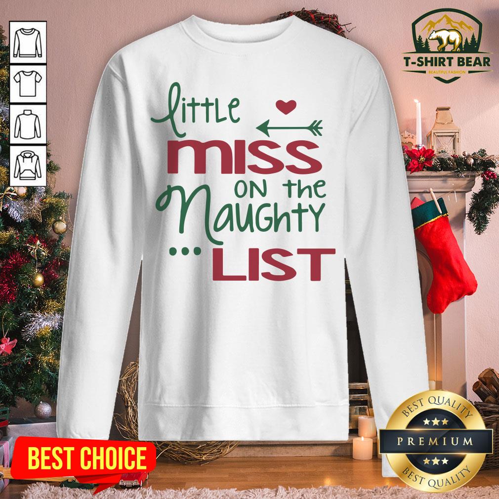 Lovely Little Miss On The Naughty List Christmas Shirt