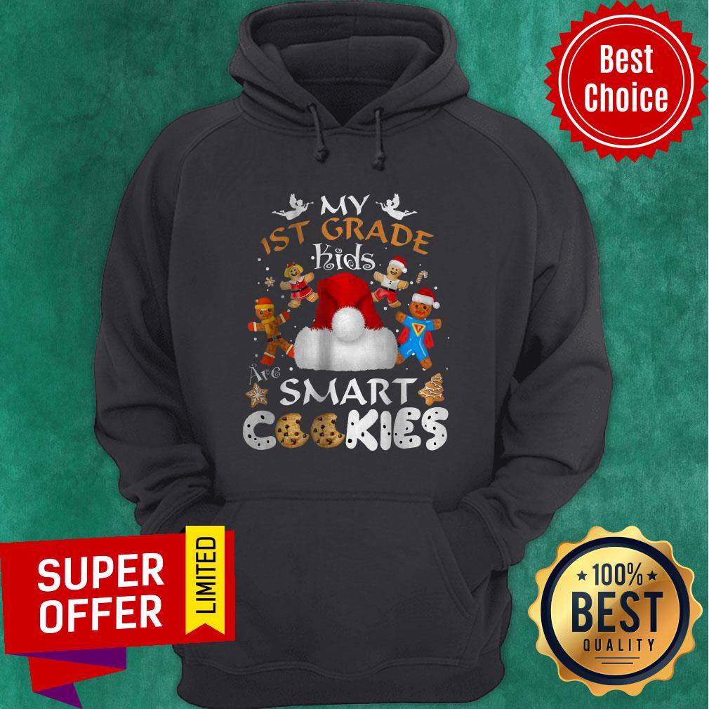 Official 1st Grade Teacher Christmas Smart Cookies Shirt