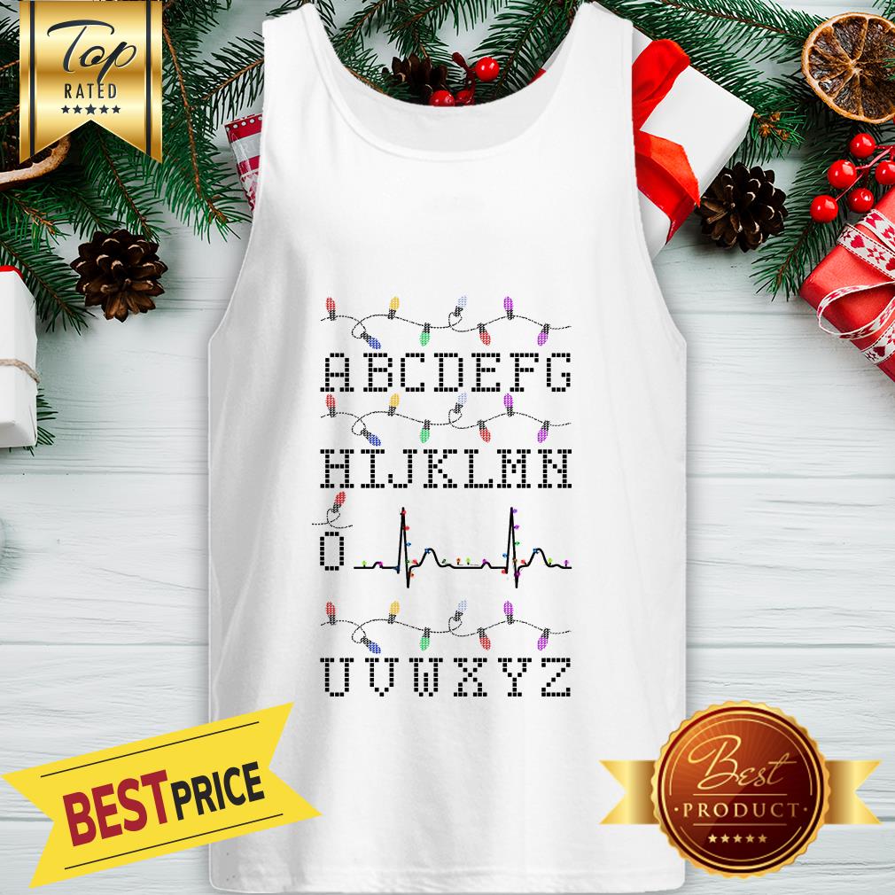 Official Abc Alphabet ECG Christmas Light Shirt