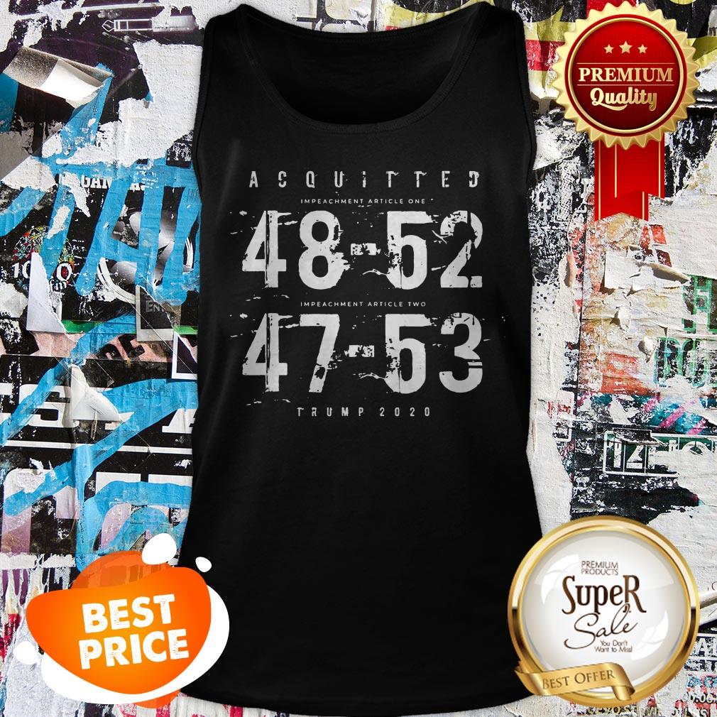 Official Acquitted 48 52 47 53 Trump 2020 Shirt