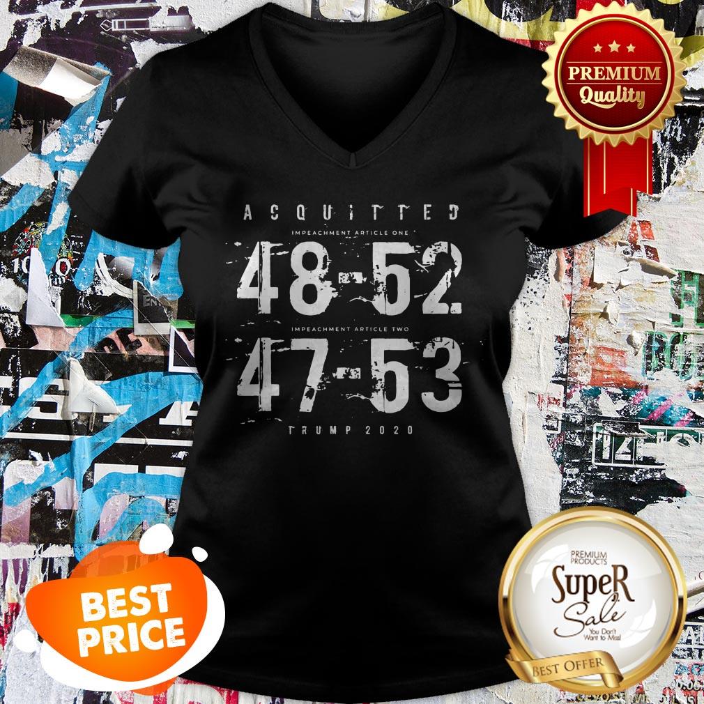 Official Acquitted 48 52 47 53 Trump 2020 Shirt