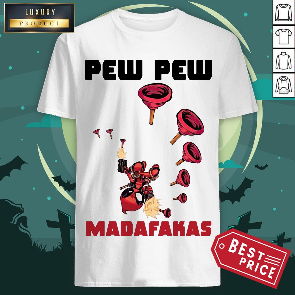 Official Baby Yoda Deadpool Pew Pew Madafakas Shirt