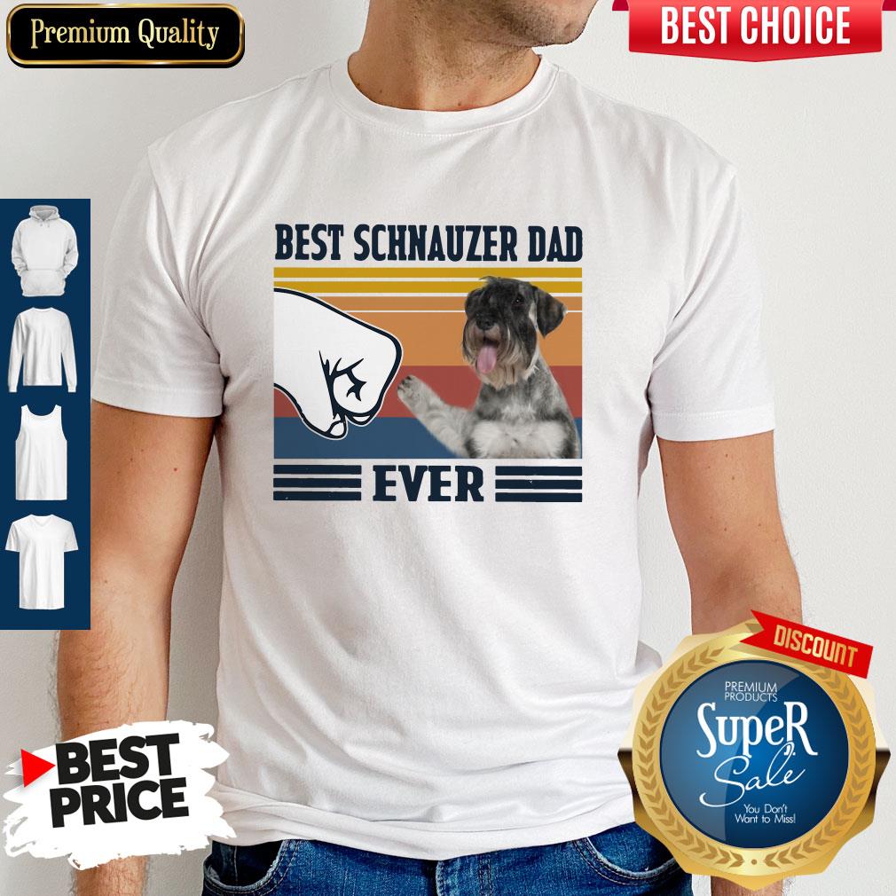 Official Best Schnauzer Dad Ever Vintage Shirt