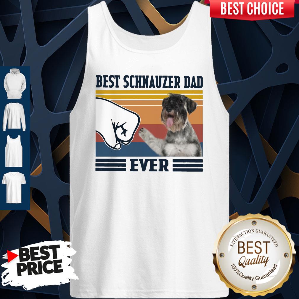 Official Best Schnauzer Dad Ever Vintage Shirt