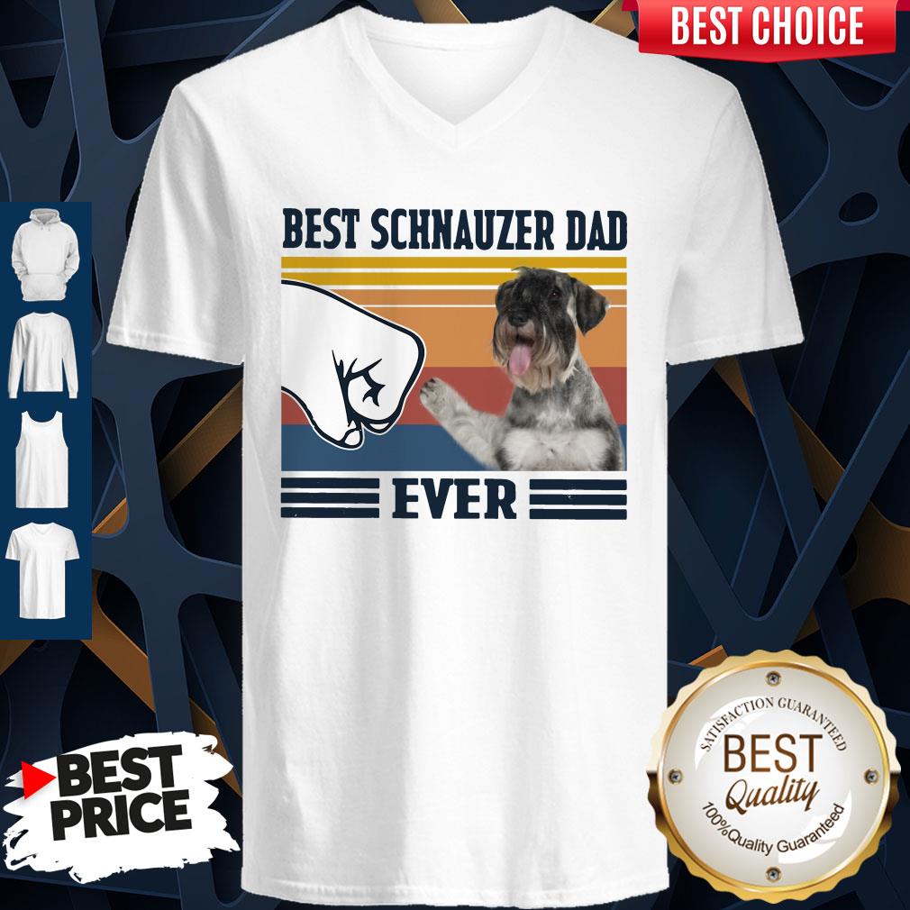 Official Best Schnauzer Dad Ever Vintage Shirt