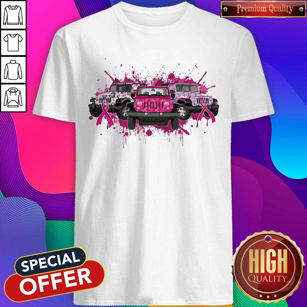 Official Breast Cancer Awareness Car Ribbon Shirt