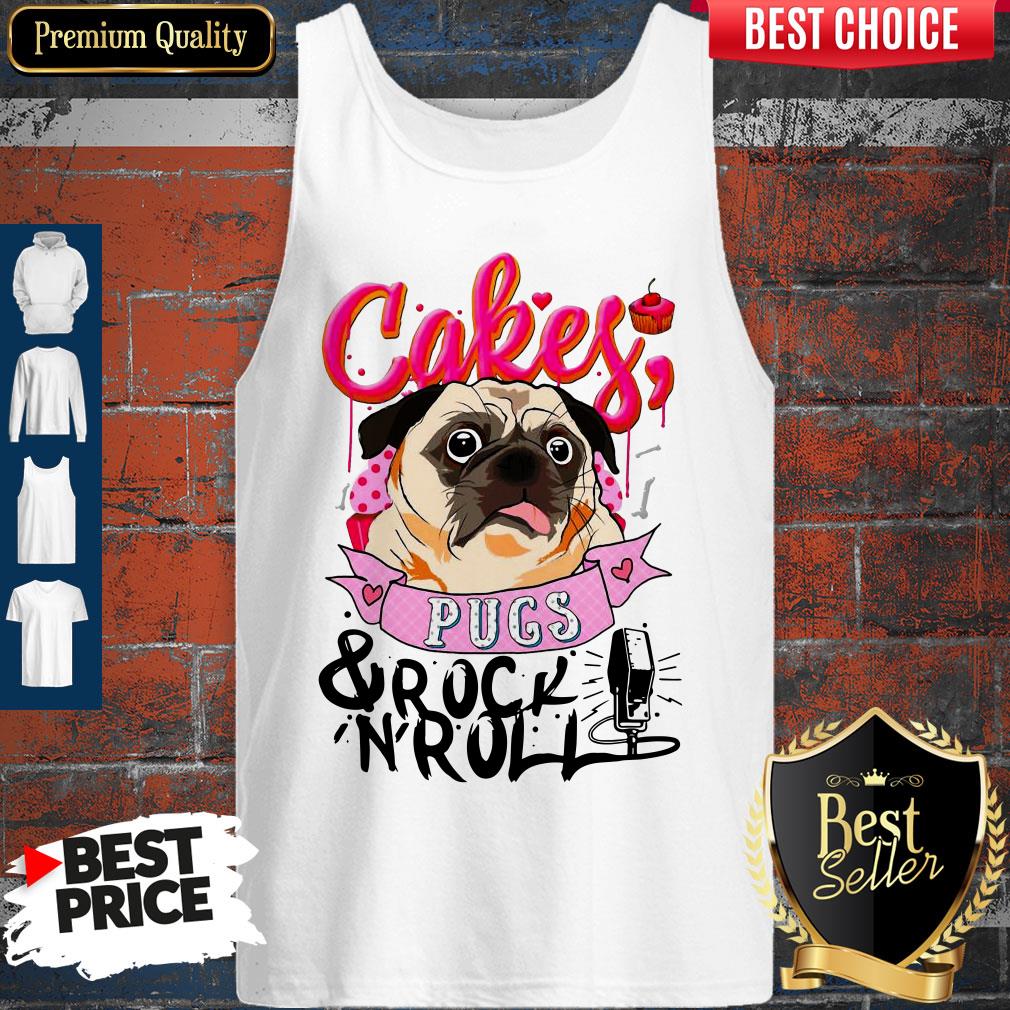 Official Cake Pugs And Rock 'N' Roll Shirt