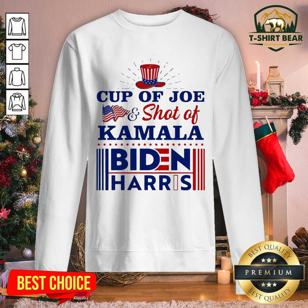 Official Cup Of Joe And Shot Of Kamala Biden Harris Shirt