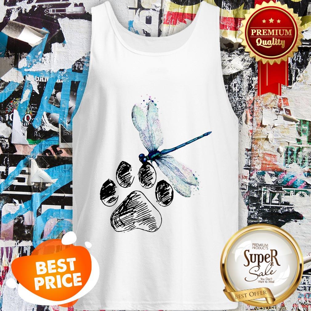 Official Dog Dragonfly Paw Lover Shirt