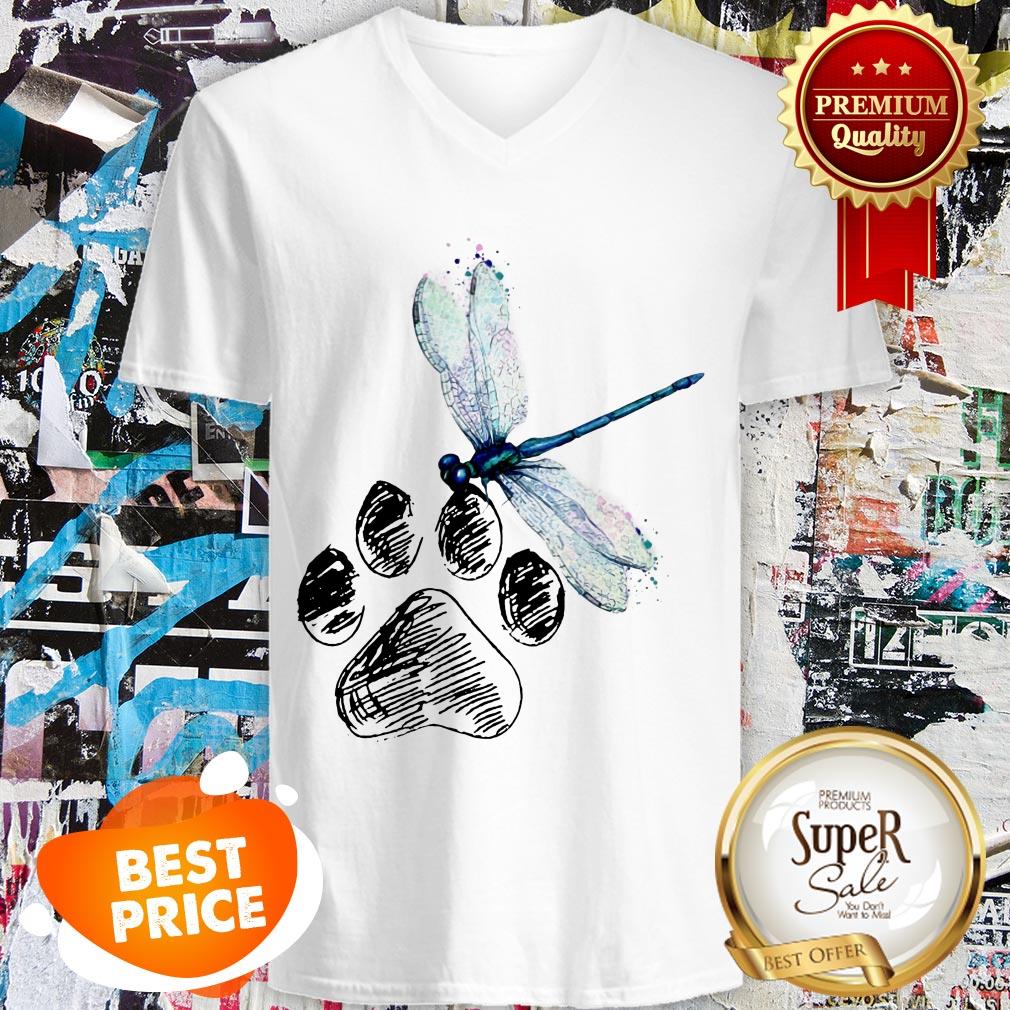 Official Dog Dragonfly Paw Lover Shirt