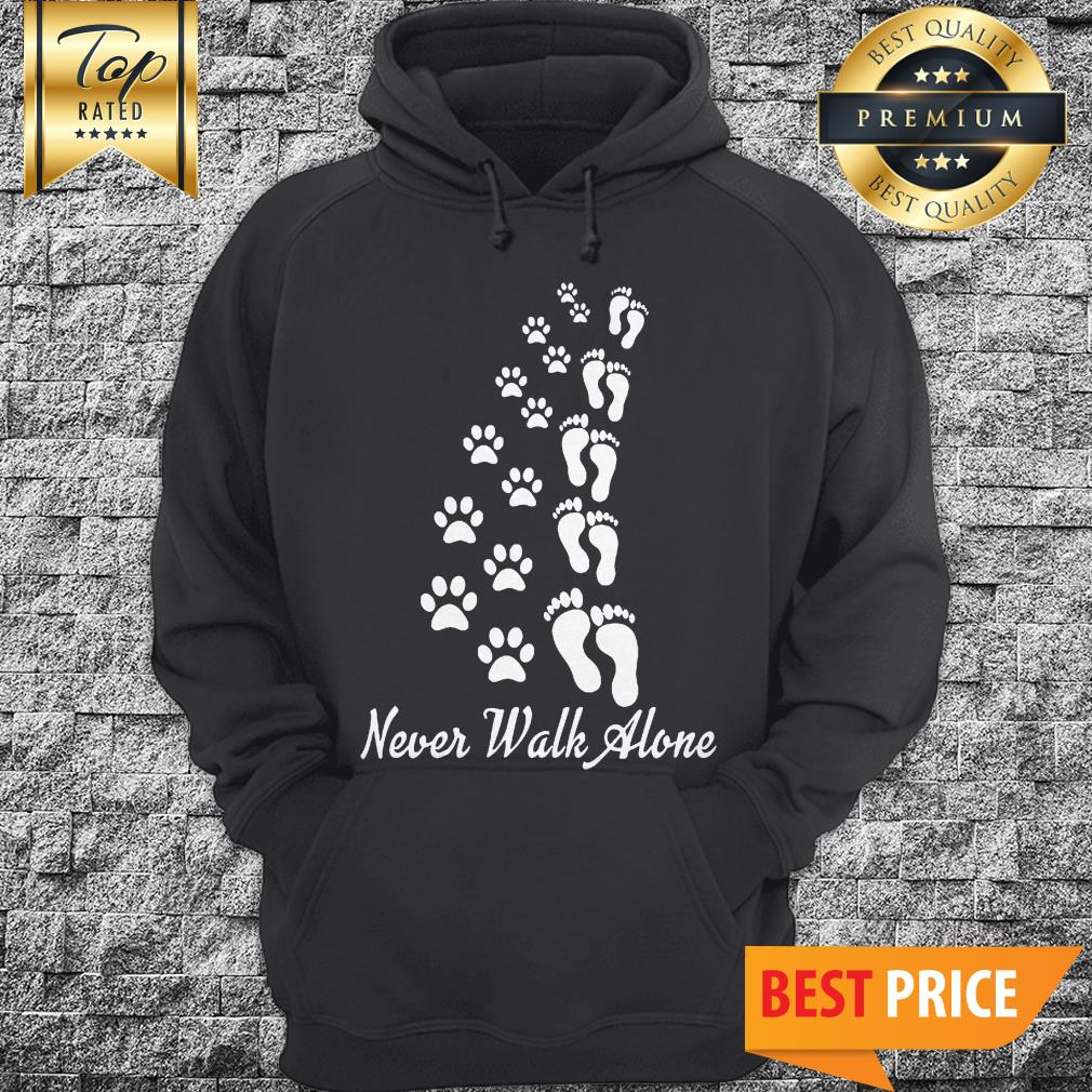 Official Dog Paw Never Walk Alone Shirt
