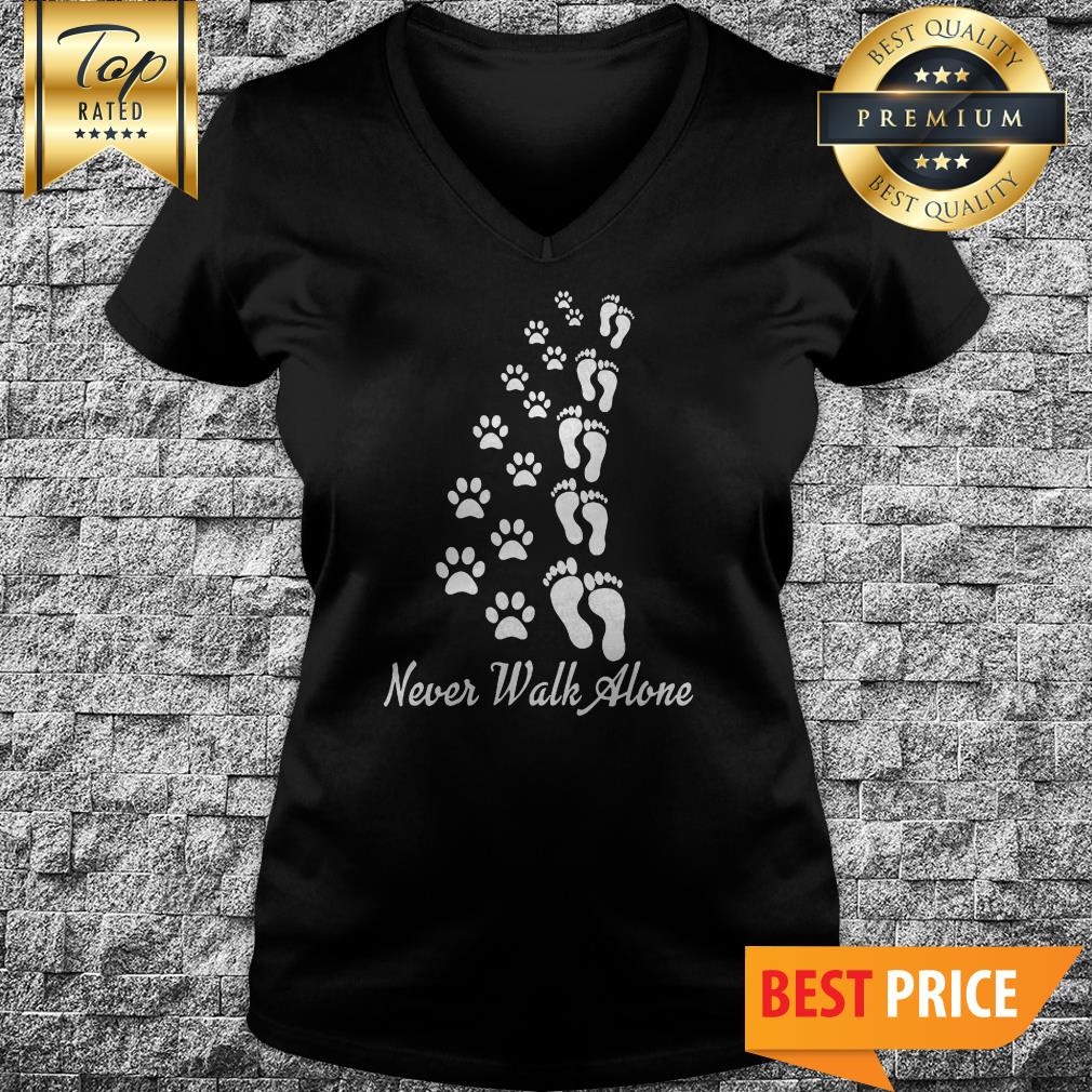 Official Dog Paw Never Walk Alone Shirt