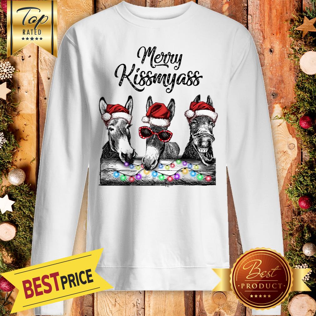 Official Donkeys MerryKissmyass Baseball Shirt