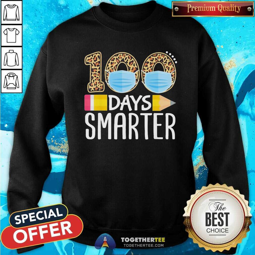 Official Face Mask 100 Days Smarter 2021 Shirt